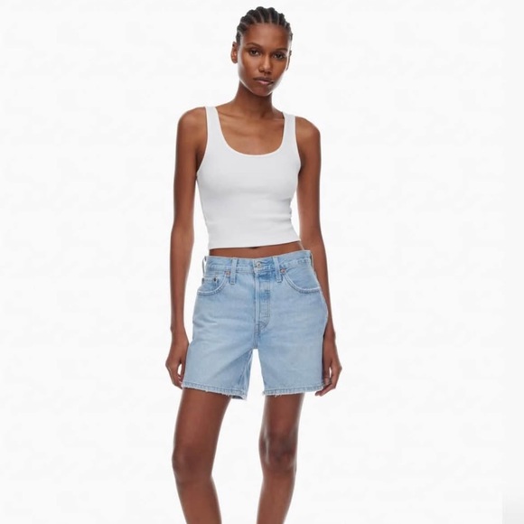 Levi's Women's Light Blue Jean Shorts - Picture 4 of 4